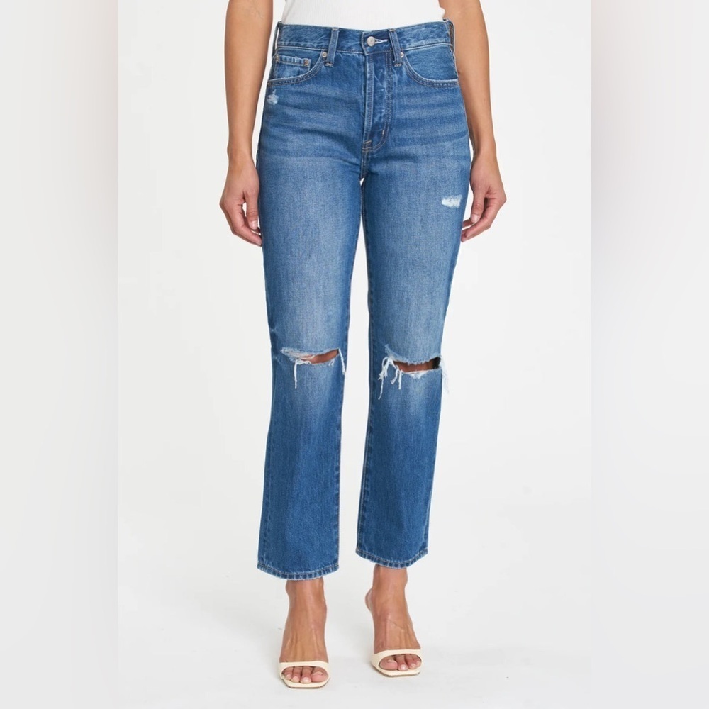 NWT Pistola Charlie High Rise Classic Straight in Aurora Distressed sz 27